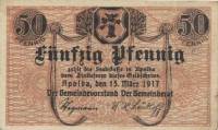 (№1917) Банкнота Германия 1917 год "50 Pfennig"
