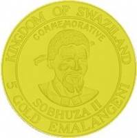 () Монета Свазиленд 1978 год 5  ""   Биметалл (Платина - Золото)  UNC