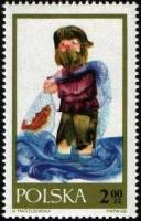 (1968-012) Марка Польша "Рыбак и рыбка" , III Θ
