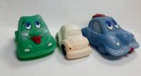 Набор резиновых игрушек "Машинки" 3шт. (сост. на фото)
