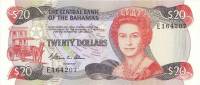  Банкнота Багамские острова Багамы 1984 год 20     UNC