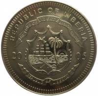 () Монета Либерия 2005 год 10 долларов ""   AU