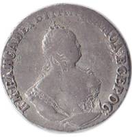 1748 Монета Россия 10 копеек Елизавета Петровна Ag 802, 2.42г Серебро Ag 802  VF