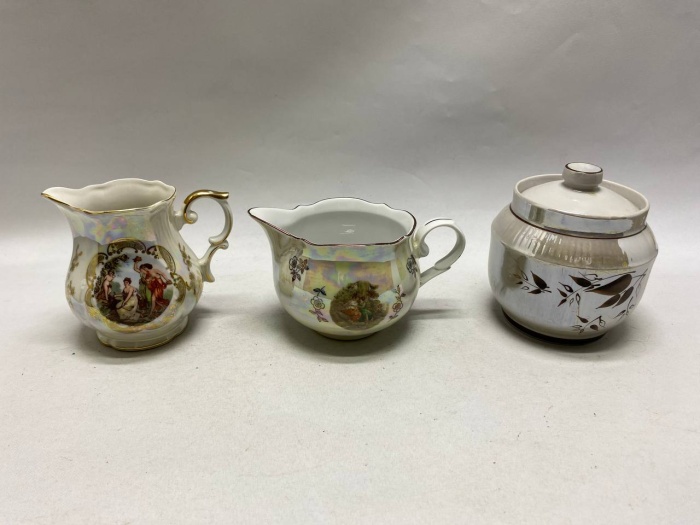 Молочник 2 шт и сахарница