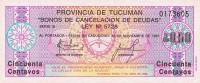 (№1985P-S2702) Банкнота Аргентина 1985 год "50 Centavos"