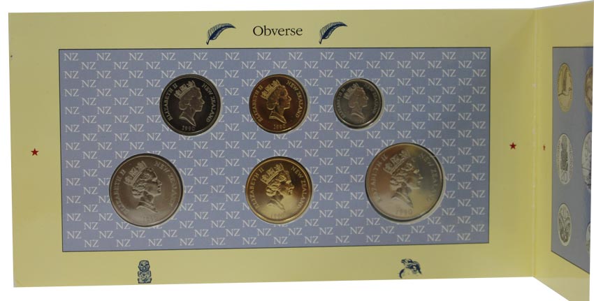(1990, 6м) Набор монет Новая Зеландия 1990 год    UNC