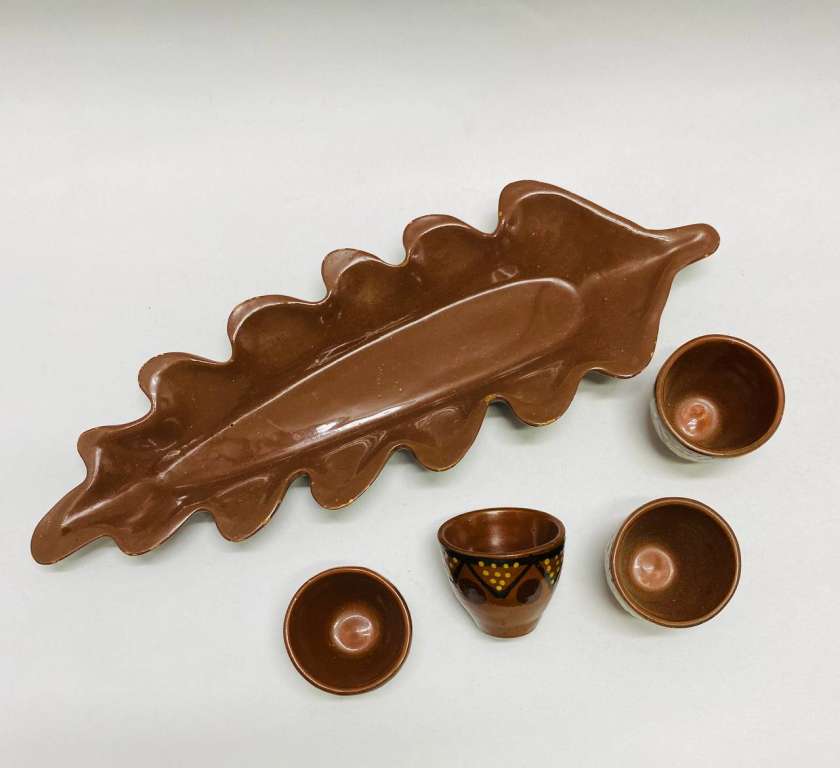 Стопки на подносе керамика 