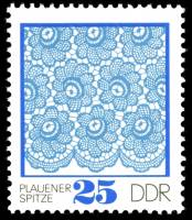 (1974-061) Марка Германия (ГДР) "Узор (3)"    Кружево III Θ