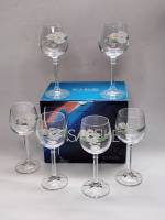 Бокалы 6 шт Isabelle Богемия Чехословакия хрусталь 90мл 