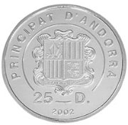 () Монета Андорра 2002 год 25  ""    AU