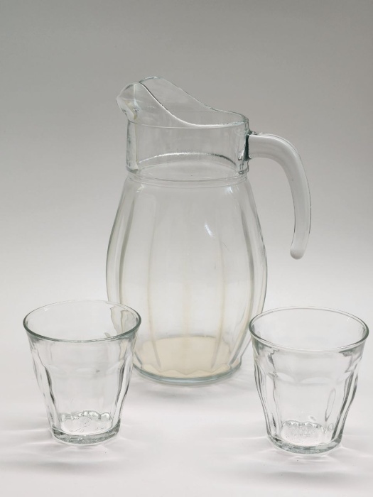Графин кувшин и 2 стакана стекло