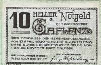 (№1920) Банкнота Австрия 1920 год "10 Heller"