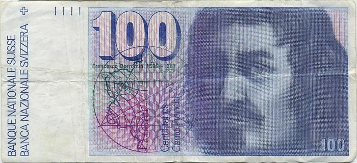 () Банкнота Швейцария 1982 год 100  &quot;&quot;   UNC