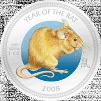 () Монета Остров Питкерн 2008 год 2  ""   Биметалл (Серебро - Ниобиум)  UNC