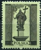 (1955-013) Марка Польша "Сигизмунд III"   Памятники Варшавы I Θ