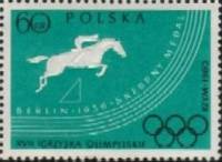 (1960-022b) Марка Польша "Без тиснения"   Олимпийские Игры III O