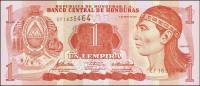 Банкнота Гондурас 2010 год 1 лемпира Вождь   UNC