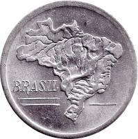 (№1965km572) Монета Бразилия 1965 год 10 Cruzeiros