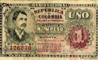 (№1900P-270) Банкнота Колумбия 1900 год "1 Peso"