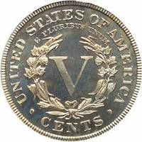 (1909) Монета США 1909 год 5 центов   Голова Свободы Медь-Никель  XF