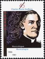 (№1997-1615) Марка из набора Канада 1997 год "CharlesEacutemile Musicologue Gadbois 19061981", Гашен