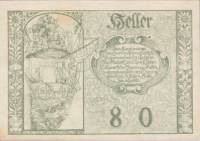 (№1920) Банкнота Австрия 1920 год "80 Heller"
