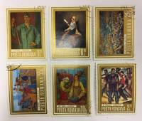 --  Набор марок Румыния 6 шт.  Гашёные , III Θ