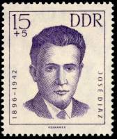 (1962-056) Марка Германия (ГДР) "Хосе Диас"    Анти-фашисты III Θ