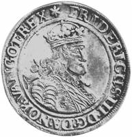 (№1652km46A(A46)) Монета Норвегия 1652 год 1 Speciedaler