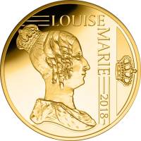 (14) Монета Бельгия 2018 год 12,5 евро "Луиза Мария"  Золото Au 999  PROOF