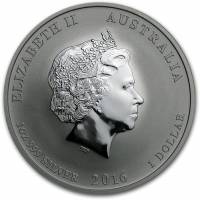 (1985) Монета Австралия 2016 год 1 доллар   Биметалл (Серебро - Ниобиум)  UNC