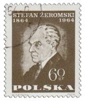 (1964-069) Марка Польша "С. Жеромский"   100 лет со дня рождения С. Жеромского III Θ