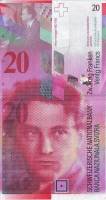 (2005) Банкнота Швейцария 2005 год 20 франков "Артюр Онеггер" Raggenbass - Hildebrand  VF
