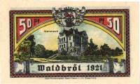 (№1921) Банкнота Германия 1921 год "50 Pfennig"