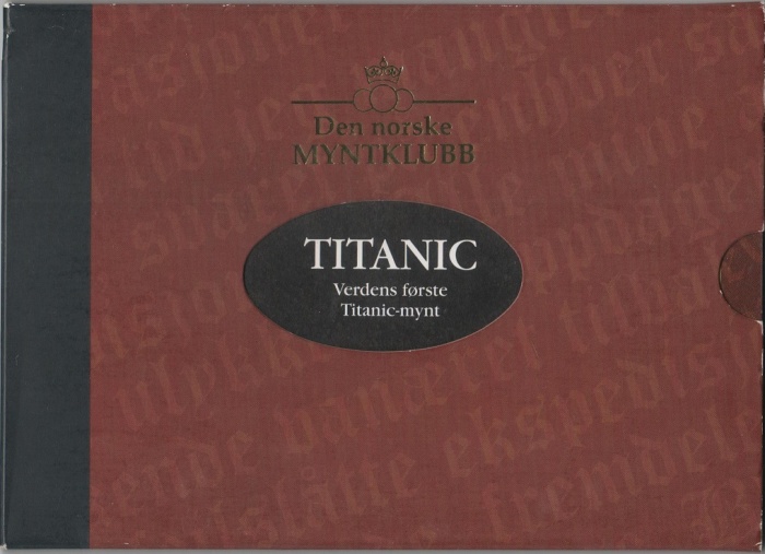 1998 Монета Либерия 5 долларов Титаник  Медь-Никель  PROOF Буклет