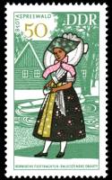 (1968-023) Марка Германия (ГДР) "Шпреевальд"    Национальные костюмы III Θ