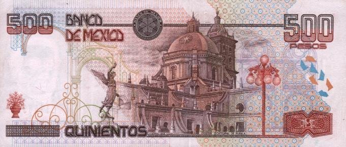 () Банкнота Мексика 1996 год 500  &quot;&quot;   UNC