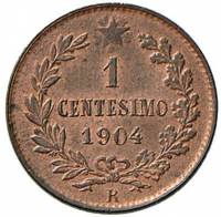 (№1902km35) Монета Италия 1902 год 1 Centesimo (Валоре)