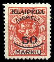 (1923-) Марка Литва "Печатать я на марке офисьель"  ☉☉ - марка гашеная в идеальном состоянии, без на