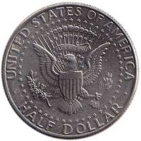 (2002d) Монета США 2002 год 50 центов  3. Основной тип Кеннеди Медь-Никель  UNC