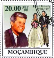 (№2009-3334) Марка Мозамбик 2009 год "19171963 Джон Фицджеральд Кеннеди", Гашеная