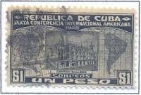 (№67) Марка Куба 1928 год "Клубный дом в Гаване", Негашеная