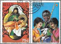 (№1980-533) Лист марок Белиз 1980 год "Святое Семейство", Гашеный