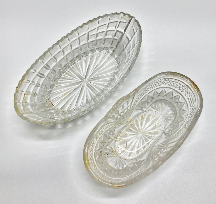Салатники ладьи, хрусталь, СССР