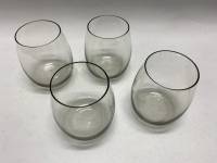Стаканы 4 шт цветное стекло