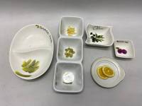 Тарелки 5 предметов, для снеков, тарелочка для лимона и оливок