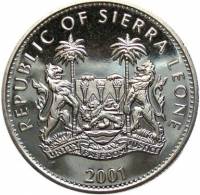 () Монета Сьерра-Леоне 2001 год 1  ""   Медь-Никель  UNC