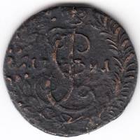 (1791) Монета Россия-Финдяндия 1791 год 1/2 копейки   Деньга Медь  XF