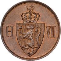 (№1906km362) Монета Норвегия 1906 год 2 Oslash;re