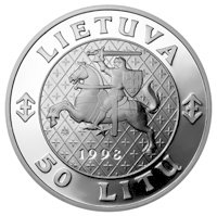 () Монета Литва 1998 год 50 лит ""   AU